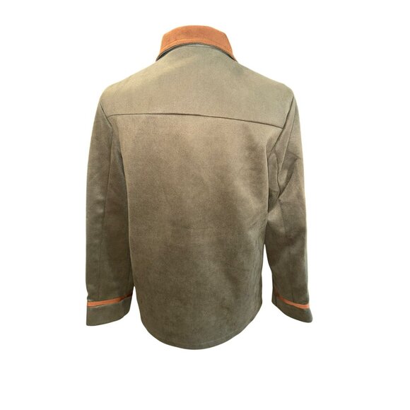 Carhartt Womens Olive Brown Overshirt Chore Jacket Gold Buttons Utility Casual M - Picture 3 of 13